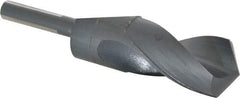 Chicago-Latrobe - 1-7/16" Drill, 118° Point, High Speed Steel Silver Deming & Reduced Shank Drill Bit - Oxide Finish, 6" OAL, Flats on Shank, 3-1/8" Flute Length, Right Hand Cut, Standard Point, Spiral Flute, Regular Spiral - USA Tool & Supply
