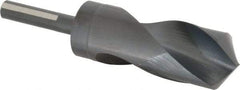 Chicago-Latrobe - 1-31/64" Drill, 118° Point, High Speed Steel Silver Deming & Reduced Shank Drill Bit - Oxide Finish, 6" OAL, Flats on Shank, 3-1/8" Flute Length, Right Hand Cut, Standard Point, Spiral Flute, Regular Spiral - USA Tool & Supply
