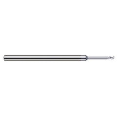 Variable Helix End Mills for Aluminum Alloys - 0.1250″ (1/8″) Cutter Diameter × 0.1870″ (3/16″) Length of Cut × 0.6250″ (5/8″) Reach Carbide Square End Mill for Aluminum Alloys, 3 Flutes, TiB2 Coated - Exact Industrial Supply