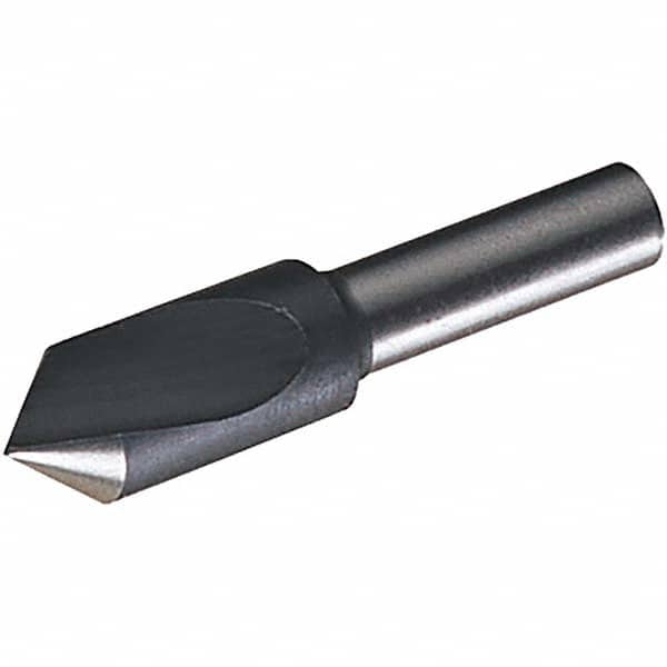 Chicago-Latrobe - 1" Head Diam, 12.7mm Shank Diam, 1 Flute 82° High Speed Steel Countersink - USA Tool & Supply