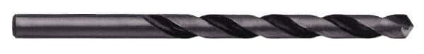 Chicago-Latrobe - 31/64" 118° High Speed Steel Jobber Drill - Oxide Finish, Right Hand Cut, Spiral Flute, Straight Shank, 5-7/8" OAL, Split Point - USA Tool & Supply