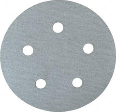 Made in USA - 5" Diam, 80 Grit, Silicon Carbide Hook & Loop Disc - Medium Grade, Coated, B Weight Paper Backing, - USA Tool & Supply