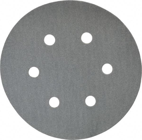 Made in USA - 6" Diam, 120 Grit, Silicon Carbide Hook & Loop Disc - Fine Grade, Coated, B Weight Paper Backing, - USA Tool & Supply
