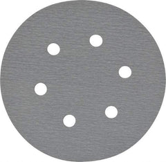Made in USA - 6" Diam, 320 Grit, Silicon Carbide Hook & Loop Disc - Extra Fine Grade, Coated, B Weight Paper Backing, - USA Tool & Supply