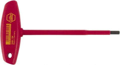 Wiha - 7/32" Hex, T-Handle, Insulated Hex Key - 6-29/32" OAL, Chrome Vanadium Molybdenum, Inch System of Measurement - USA Tool & Supply