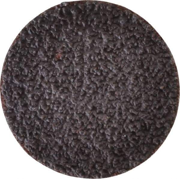 Tru-Maxx - 1-1/2" Disc Diam, 36 Grit, Aluminum Oxide Quick Change Disc - Type S Attaching System, Coated, Brown, Very Coarse Grade, 30,000 RPM - USA Tool & Supply