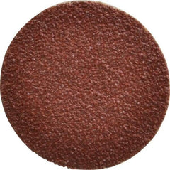 Tru-Maxx - 1-1/2" Disc Diam, 50 Grit, Aluminum Oxide Quick Change Disc - Type S Attaching System, Coated, Brown, Coarse Grade, 30,000 RPM - USA Tool & Supply