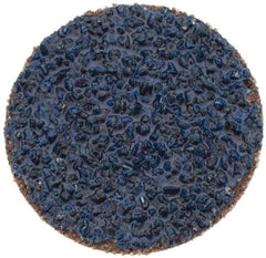 Tru-Maxx - 1" Disc Diam, 36 Grit, Zirconia Alumina Quick Change Disc - Type S Attaching System, Coated, Blue, Very Coarse Grade, 20,000 RPM - USA Tool & Supply