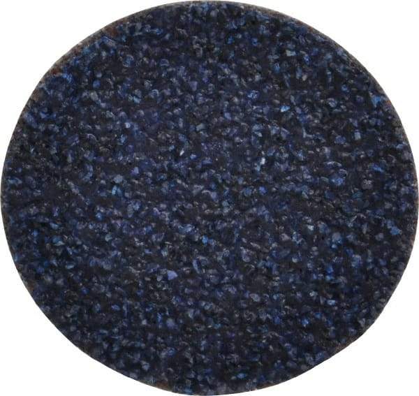 Tru-Maxx - 1-1/2" Disc Diam, 36 Grit, Zirconia Alumina Quick Change Disc - Type S Attaching System, Coated, Blue, Very Coarse Grade, 30,000 RPM - USA Tool & Supply