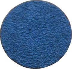 Tru-Maxx - 1-1/2" Disc Diam, 60 Grit, Zirconia Alumina Quick Change Disc - Type S Attaching System, Coated, Blue, Medium Grade, 30,000 RPM - USA Tool & Supply