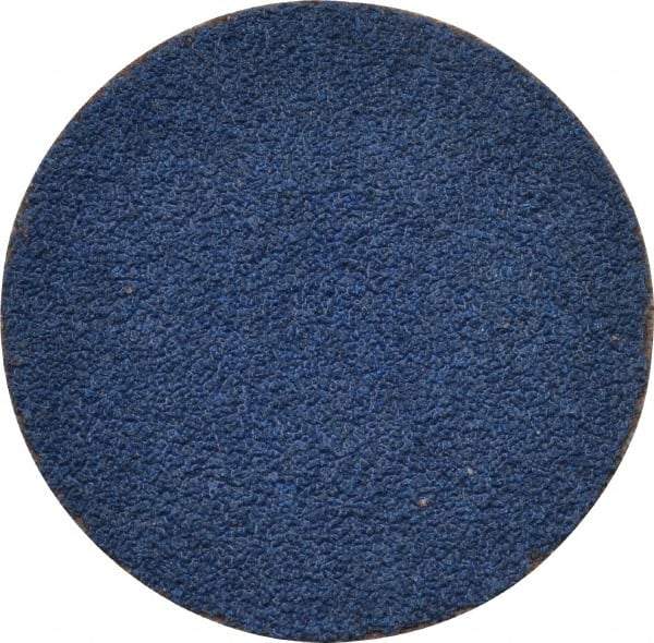 Tru-Maxx - 1-1/2" Disc Diam, 80 Grit, Zirconia Alumina Quick Change Disc - Type S Attaching System, Coated, Blue, Medium Grade, 30,000 RPM - USA Tool & Supply