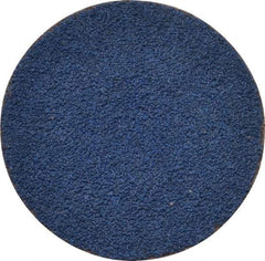 Tru-Maxx - 1-1/2" Disc Diam, 80 Grit, Zirconia Alumina Quick Change Disc - Type S Attaching System, Coated, Blue, Medium Grade, 30,000 RPM - USA Tool & Supply
