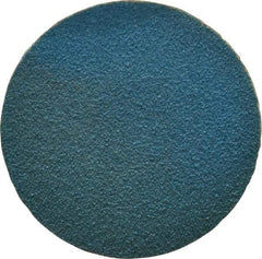 Tru-Maxx - 1-1/2" Disc Diam, 120 Grit, Zirconia Alumina Quick Change Disc - Type S Attaching System, Coated, Blue, Fine Grade, 30,000 RPM - USA Tool & Supply