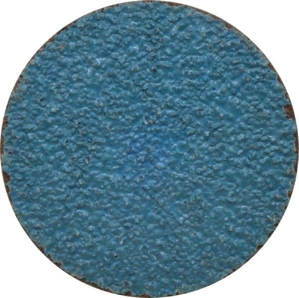 Tru-Maxx - 2" Disc Diam, 36 Grit, Zirconia Alumina Quick Change Disc - Type S Attaching System, Coated, Blue, Very Coarse Grade, 30,000 RPM - USA Tool & Supply