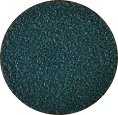 Tru-Maxx - 2" Disc Diam, 40 Grit, Zirconia Alumina Quick Change Disc - Type S Attaching System, Coated, Blue, Coarse Grade, 30,000 RPM - USA Tool & Supply