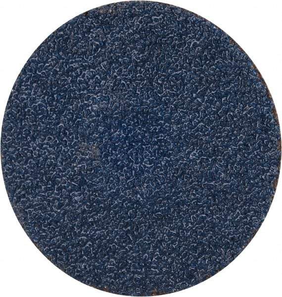 Tru-Maxx - 2" Disc Diam, 50 Grit, Zirconia Alumina Quick Change Disc - Type S Attaching System, Coated, Blue, Coarse Grade, 30,000 RPM - USA Tool & Supply