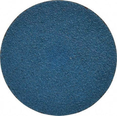 Tru-Maxx - 2" Disc Diam, 60 Grit, Zirconia Alumina Quick Change Disc - Type S Attaching System, Coated, Blue, Medium Grade, 30,000 RPM - USA Tool & Supply