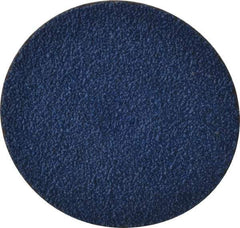 Tru-Maxx - 3" Disc Diam, 40 Grit, Zirconia Alumina Quick Change Disc - Type S Attaching System, Coated, Blue, Coarse Grade, 20,000 RPM - USA Tool & Supply