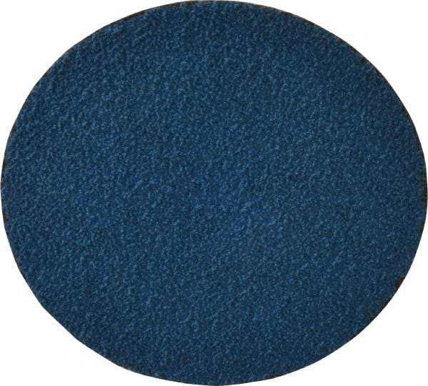 Tru-Maxx - 3" Disc Diam, 50 Grit, Zirconia Alumina Quick Change Disc - Type S Attaching System, Coated, Blue, Coarse Grade, 20,000 RPM - USA Tool & Supply