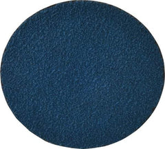 Tru-Maxx - 3" Disc Diam, 50 Grit, Zirconia Alumina Quick Change Disc - Type S Attaching System, Coated, Blue, Coarse Grade, 20,000 RPM - USA Tool & Supply