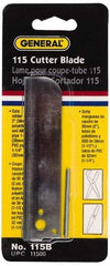 General - Cutter Replacement Cutting Blade - Use with General Tool 115, Cuts PVC, ABS and PE tubing - USA Tool & Supply