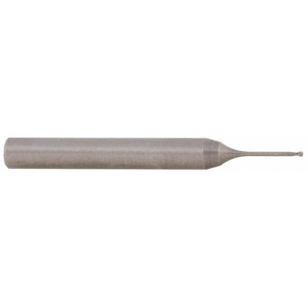 Accupro - 0.5mm Diam 2 Flute Solid Carbide 0.05mm Corner Radius End Mill - USA Tool & Supply