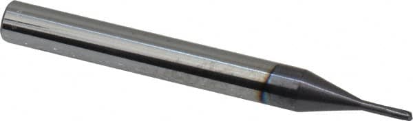 Accupro - 1.5mm Diam 2 Flute Solid Carbide 0.15mm Corner Radius End Mill - USA Tool & Supply
