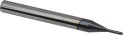 Accupro - 1.5mm Diam 2 Flute Solid Carbide 0.15mm Corner Radius End Mill - USA Tool & Supply