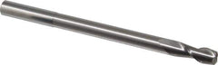 Accupro - 7/16", 1" LOC, 7/16" Shank Diam, 6" OAL, 2 Flute, Solid Carbide Square End Mill - Single End, Uncoated, Spiral Flute, 40° Helix, Centercutting, Right Hand Cut, Right Hand Flute - USA Tool & Supply