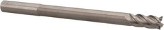 Accupro - 7/16", 1" LOC, 7/16" Shank Diam, 6" OAL, 4 Flute, Solid Carbide Square End Mill - Single End, Uncoated, Spiral Flute, 40° Helix, Centercutting, Right Hand Cut, Right Hand Flute - USA Tool & Supply