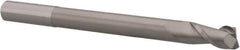 Accupro - 1/2", 1" LOC, 1/2" Shank Diam, 6" OAL, 2 Flute, Solid Carbide Square End Mill - Single End, Uncoated, Spiral Flute, 40° Helix, Centercutting, Right Hand Cut, Right Hand Flute - USA Tool & Supply