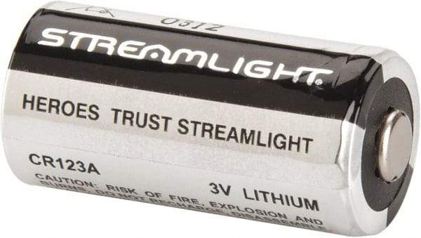 Streamlight - Size CR123A, Lithium, 400 Pack, Standard Battery - 3 Volts - USA Tool & Supply
