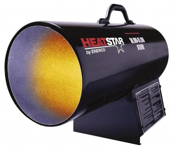 Heatstar - 50,000 to 85,000 BTU Rating, Propane Forced Air Heater - 2,000 Sq Ft Max Heating Area, 20 Lb Capacity, Fuel with Propane - USA Tool & Supply