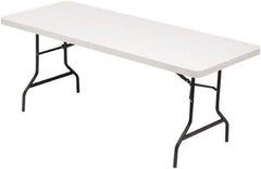 ALERA - 72" Long x 30" Wide x 29" High, Rectangular Folding Table - Platinum - USA Tool & Supply