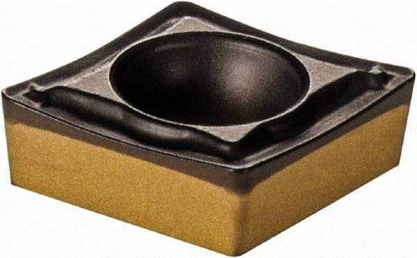 Iscar - CCMT2-1 SM Grade IC8150 Carbide Turning Insert - TiCN/Al2O3/TiN Finish, 80° Diamond, 1/4" Inscr Circle, 3/32" Thick, 1/64" Corner Radius - USA Tool & Supply