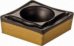 Iscar - CCMT2-1 SM Grade IC8150 Carbide Turning Insert - TiCN/Al2O3/TiN Finish, 80° Diamond, 1/4" Inscr Circle, 3/32" Thick, 1/64" Corner Radius - USA Tool & Supply
