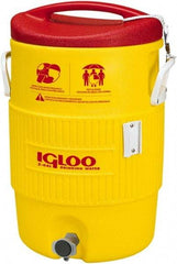 Igloo - 5 Gal Beverage Cooler - Plastic, Yellow/Red - USA Tool & Supply