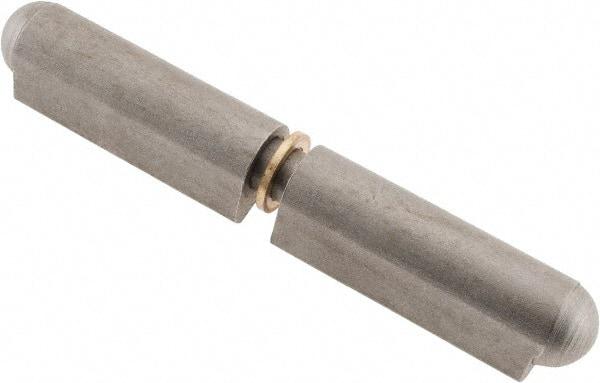 Value Collection - 5-29/32" Long x 0.787" Wide x 0.984" Thick, Weld On Hinge - Steel with Steel Pin - USA Tool & Supply