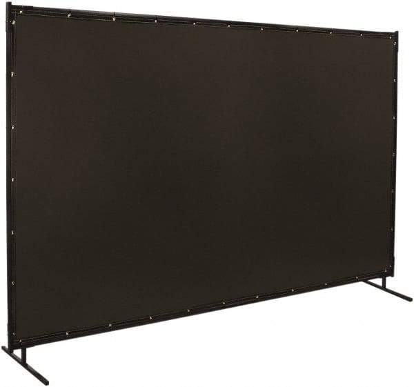 Steiner - 10 Ft. Wide x 6 Ft. High x 3/4 Inch Thick, 14 mil Thick Transparent Vinyl Portable Welding Screen Kit - Gray - USA Tool & Supply