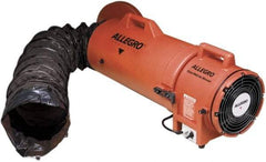 Allegro - 900 CFM, Electrical AC Axial Blower Kit - 8 Inch Inlet/Outlet, 0.33 HP, 115 Max Voltage Rating, Explosion Proof - USA Tool & Supply