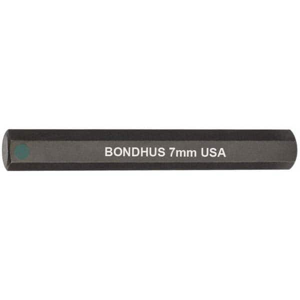 Bondhus - 7mm Hex Drive Bit - USA Tool & Supply