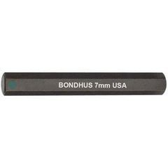 Bondhus - 7mm Hex Drive Bit - USA Tool & Supply