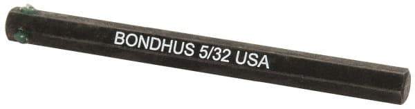 Bondhus - 5/32" Hex Drive Bit - 2" OAL - USA Tool & Supply