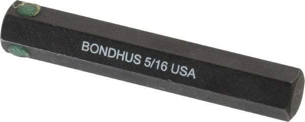 Bondhus - 5/16" Hex Drive Bit - 2" OAL - USA Tool & Supply