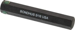 Bondhus - 5/16" Hex Drive Bit - 2" OAL - USA Tool & Supply