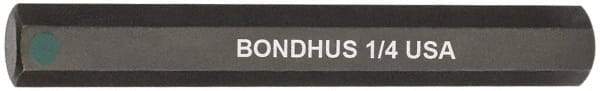 Bondhus - 1/4" Hex Drive Bit - 2" OAL - USA Tool & Supply