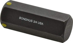 Bondhus - 3/4" Hex Drive Bit - 2" OAL - USA Tool & Supply