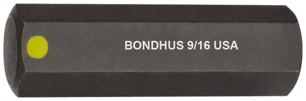 Bondhus - 9/16" Hex Drive Bit - USA Tool & Supply