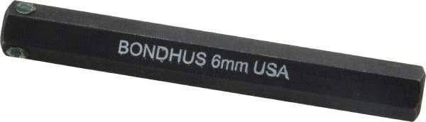 Bondhus - 6mm Hex Drive Bit - 2" OAL - USA Tool & Supply