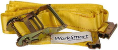 Value Collection - 20' Long x 2" Wide, 1 Ply, Polyester Web Sling - Yellow - USA Tool & Supply